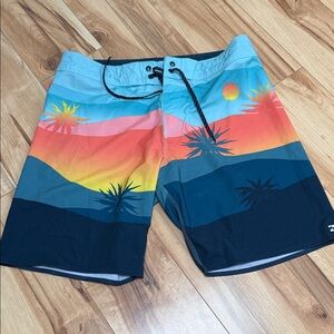 Billabong Multicolor Sunset Men Shorts